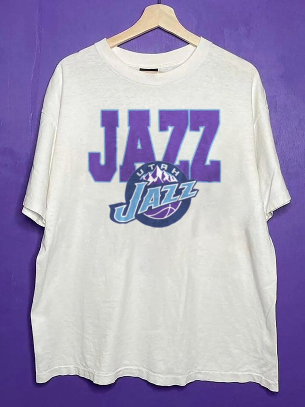 90s Vintage Utah Jazz Basketball Shirt, Retro 90s NBA Utah Jazz Unisex Shirt Tee